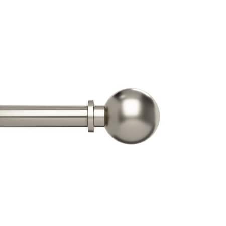 Umbra Umbra Bolas Nickel Silver Curtain Rod 36 in. L X 72 in. L 1018400-1001